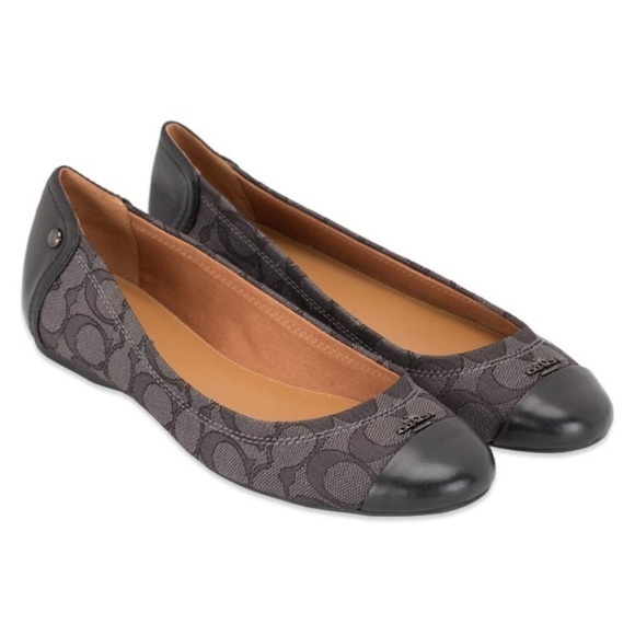Coach Shoes - NIB Coach Chelsea Logo Signature Ballet Flats 8.5